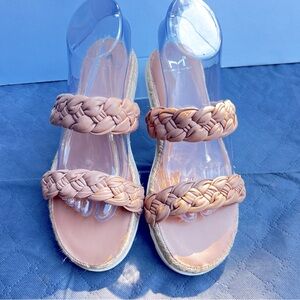 Marc Fisher LTD Women’s Braided Sandals Muted Pink Size 7, 8